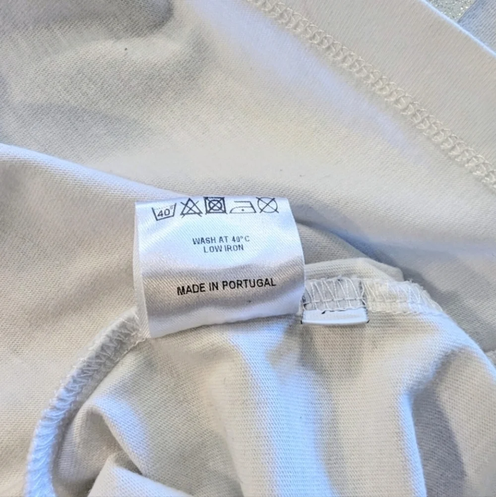 JW Anderson Orbital Logo Tee White XS 100% Cotton Unisex Quiet Luxury Portugal